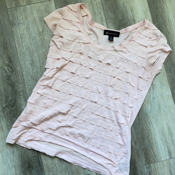 INC International Concepts Tops - INC top size Medium top pale pink layered tee